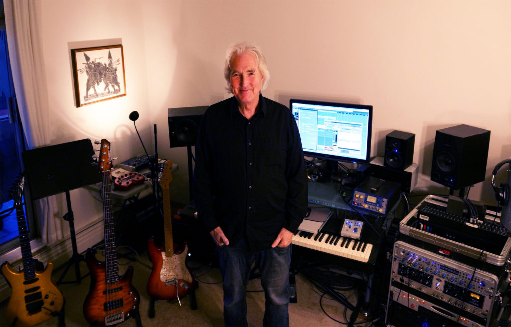 Derek Mason in his Beach Avenue music production studio in Vancouver BC December 11, 2014.